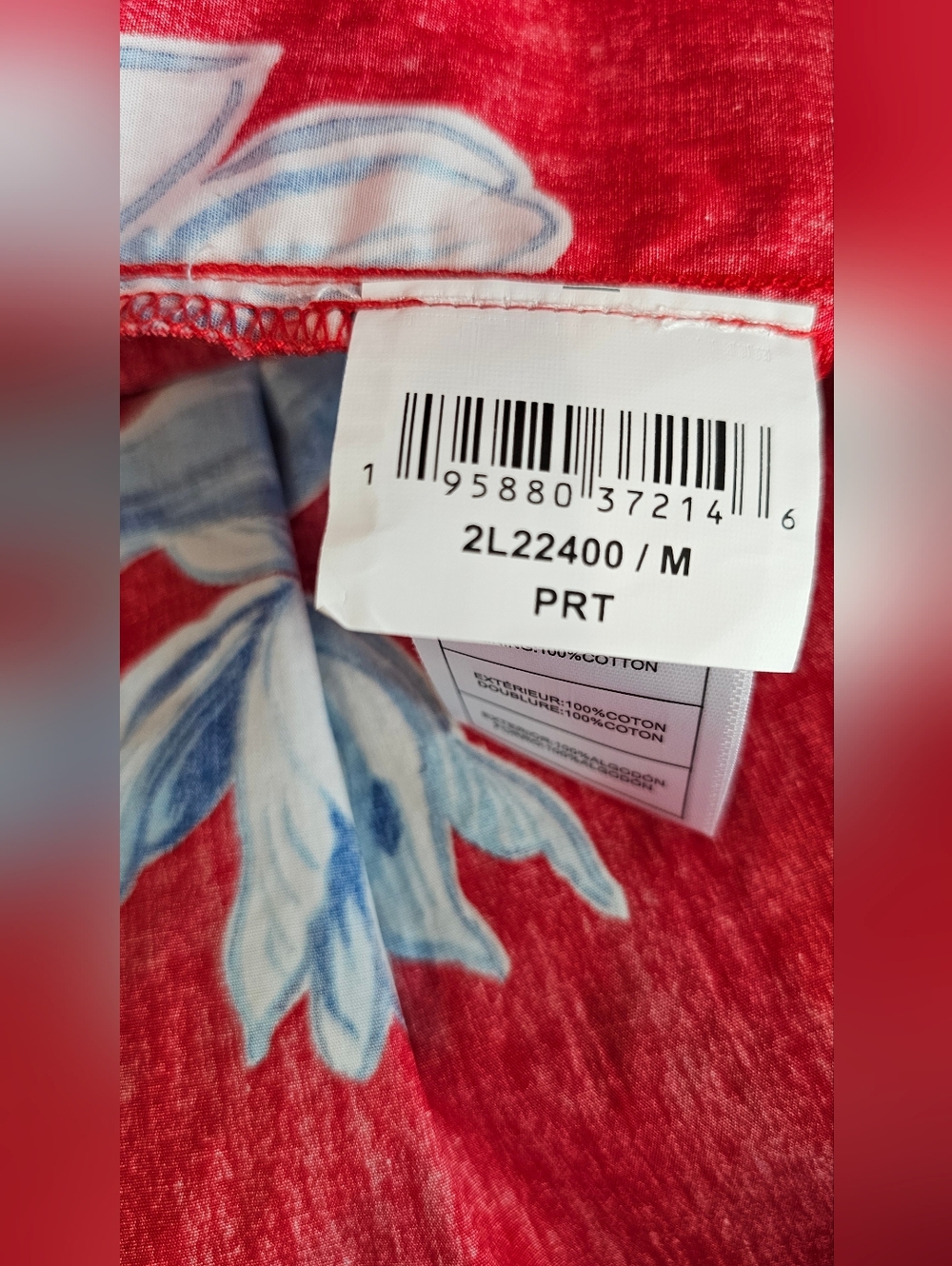 Karen Kane Red Floral Button-Front Puff Sleeve Tiered Midi Dress Women's Sz Med - Picture 8 of 9